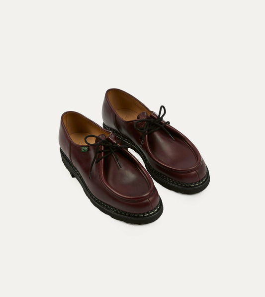 Drake's Paraboot Michael Bordeaux Leather Derby Shoe