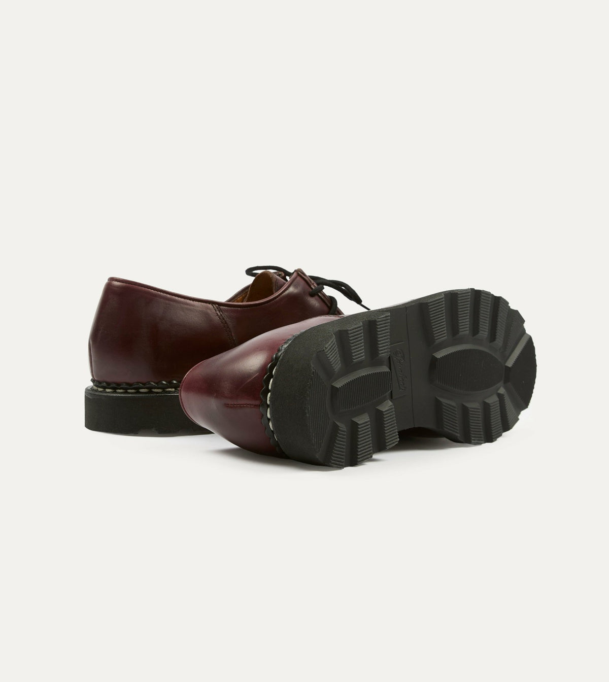 Drake's Paraboot Michael Bordeaux Leather Derby Shoe