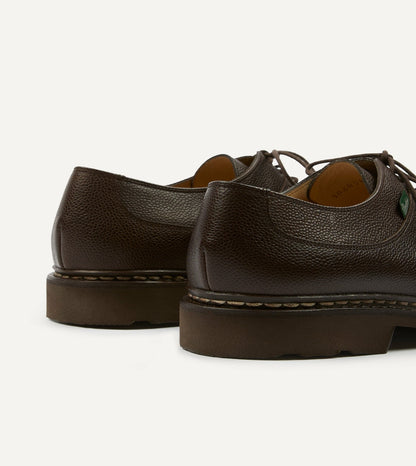 Drake's Paraboot Avignon Moka Brown Leather Derby Shoe