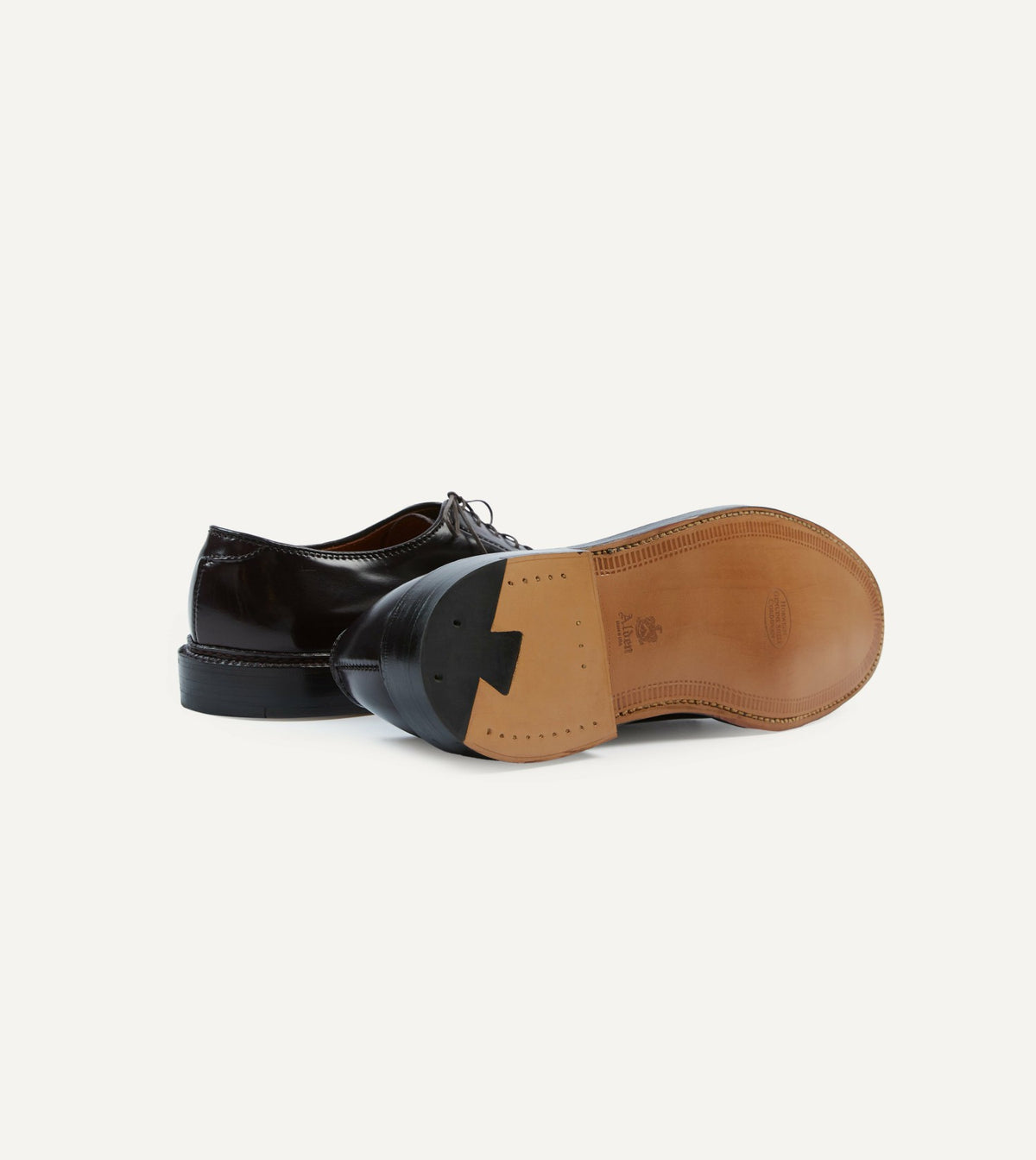 Drake's Alden Colour 8 Cordovan Plain Toe Blucher
