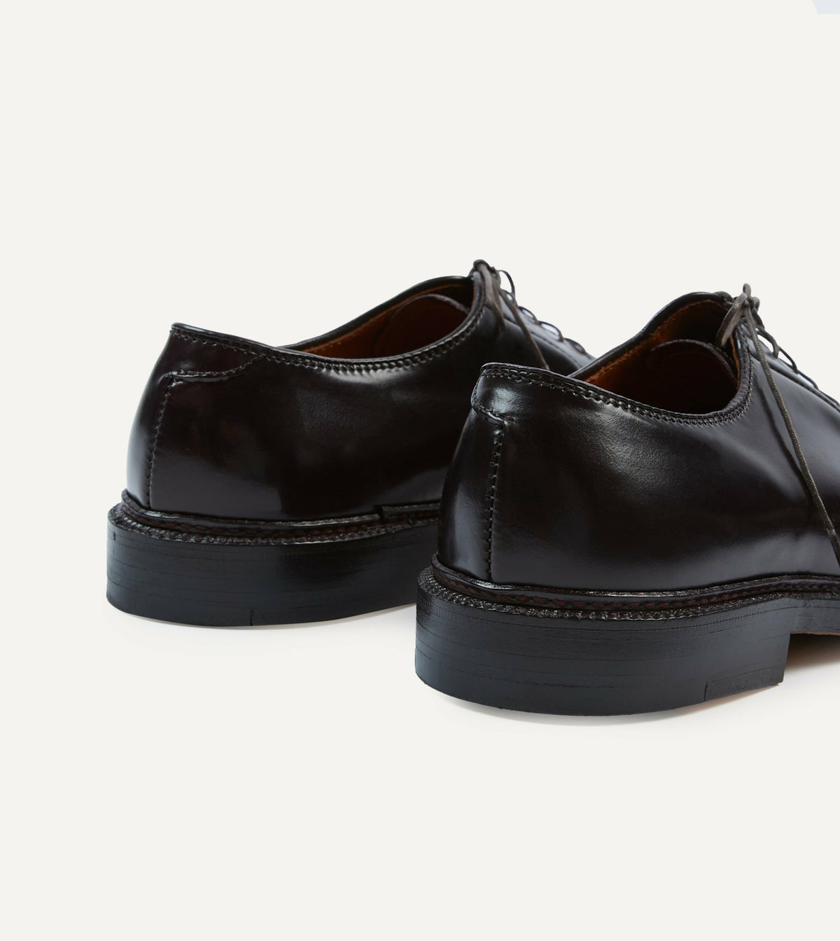 Drake's Alden Colour 8 Cordovan Plain Toe Blucher