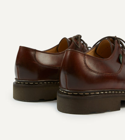 Drake's Paraboot Avignon Brown Leather Derby Shoe