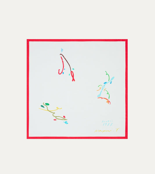 Drake's Mayumi Y. for Drake’s Pastel Print Silk Bandana