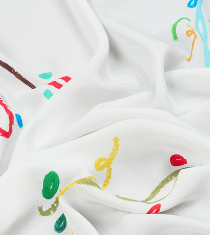 Drake's Mayumi Y. for Drake’s Pastel Print Silk Bandana