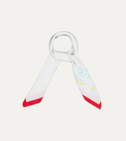Drake's Mayumi Y. for Drake’s Pastel Print Silk Bandana