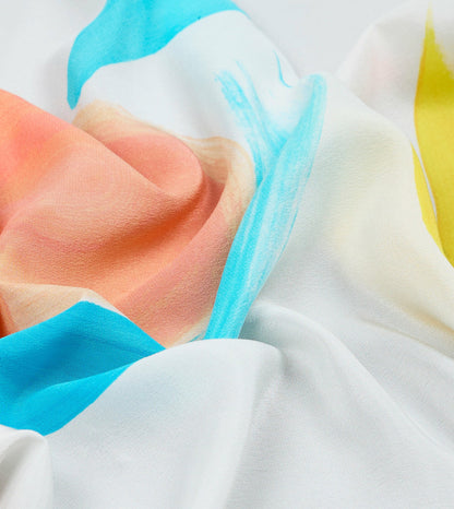 Drake's Mayumi Y. for Drake’s Brush Print Silk Bandana