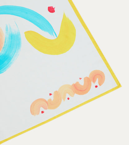 Drake's Mayumi Y. for Drake’s Brush Print Silk Bandana
