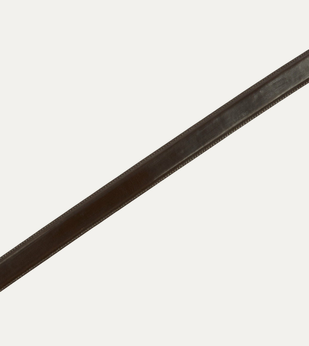 Drake's Dark Brown Bridle Calf Leather Western Belt