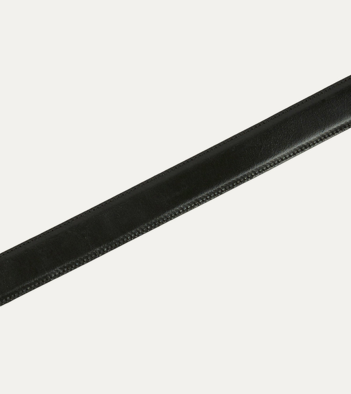 Drake's Black Bridle Calf Leather Western Belt