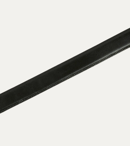 Drake's Black Bridle Calf Leather Western Belt