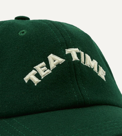 Drake's Green 'Tea Time' Wool Baseball Cap