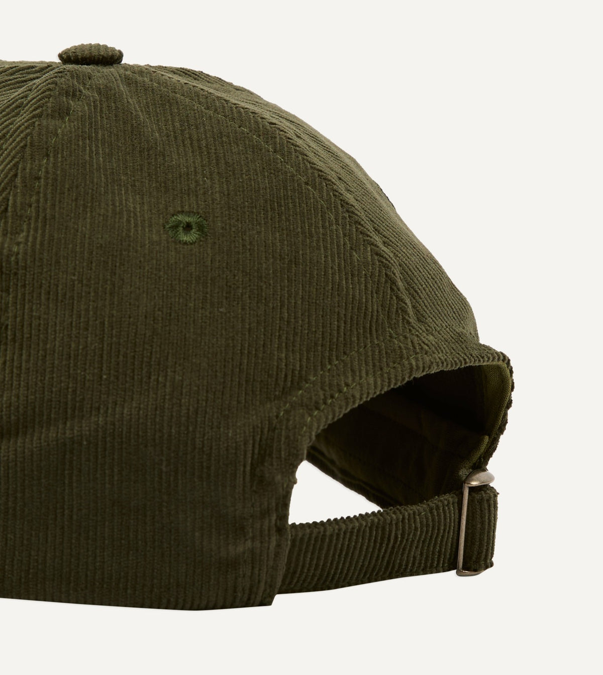 Drake's Olive 'Blackthorn' Cotton Needlecord Baseball Cap