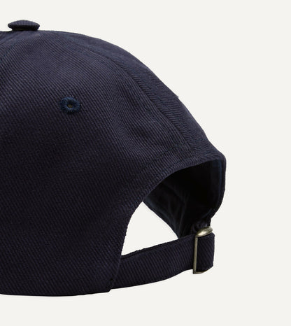 Drake's Navy 'D Duck' Cotton Twill Baseball Cap