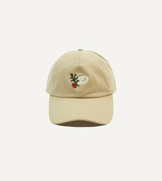 Drake's 'D' Flower Emblem Cotton Twill Baseball Cap