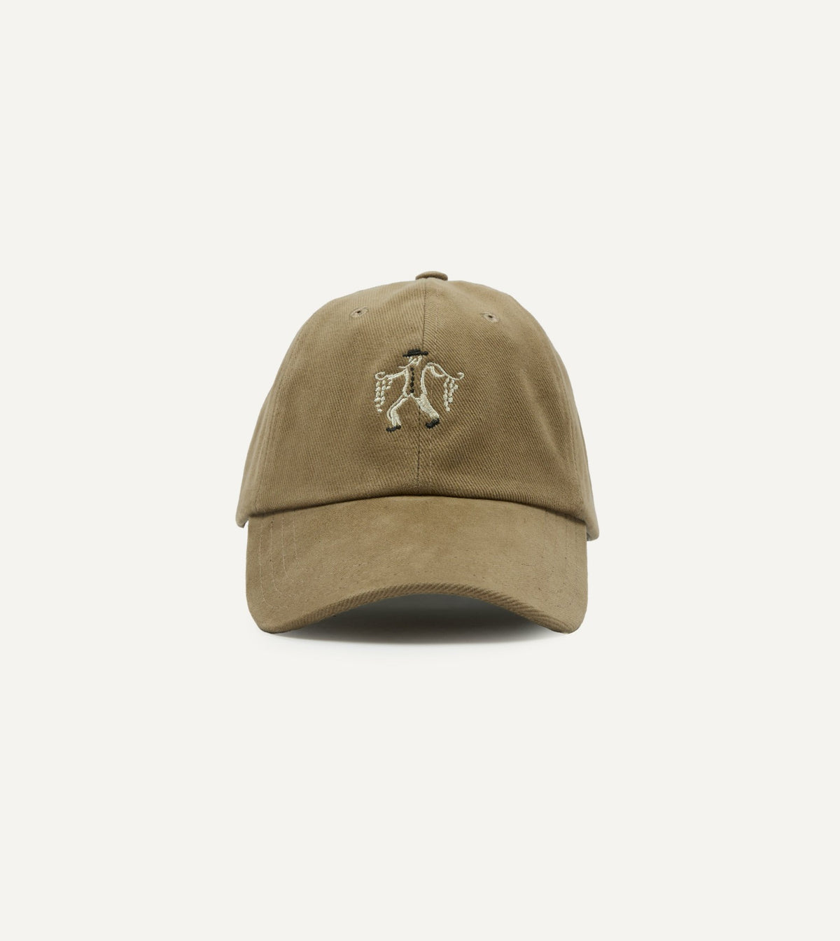 Drake's Brown 'Onion Seller' Cotton Twill Baseball Cap