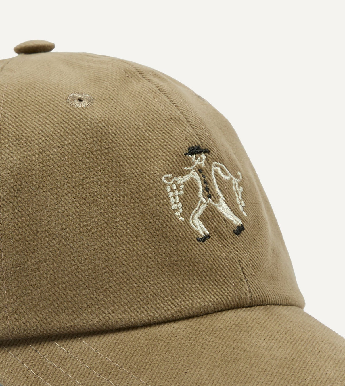 Drake's Brown 'Onion Seller' Cotton Twill Baseball Cap