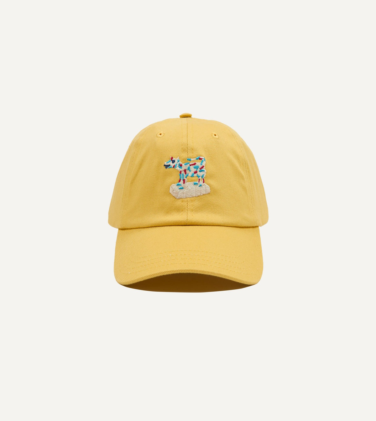 Drake's Yellow 'Cow Figurine' Cotton Twill Baseball Cap