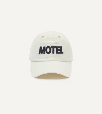Drake's Ecru Motel Cotton Corduroy Baseball Cap