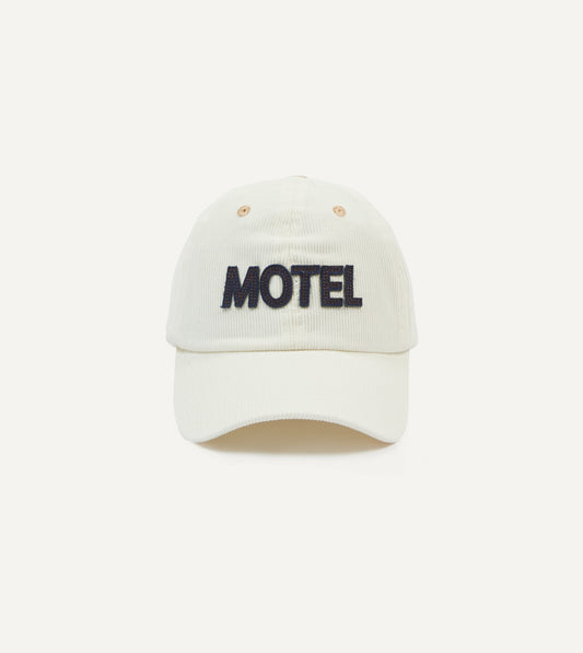 Drake's Ecru Motel Cotton Corduroy Baseball Cap