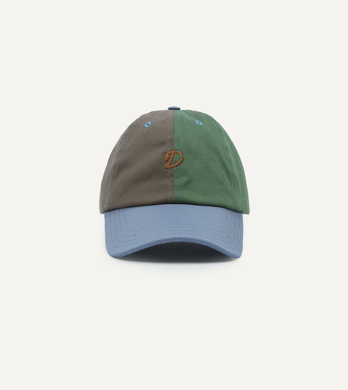 Drake's Multi Chainstitch 'D' Cotton Twill Baseball Cap