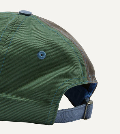 Drake's Multi Chainstitch 'D' Cotton Twill Baseball Cap