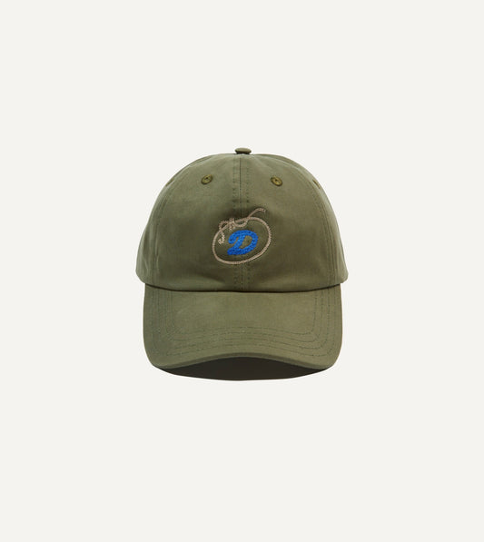 Drake's ‘D’ Lasso Emblem Cotton Twill Baseball Cap