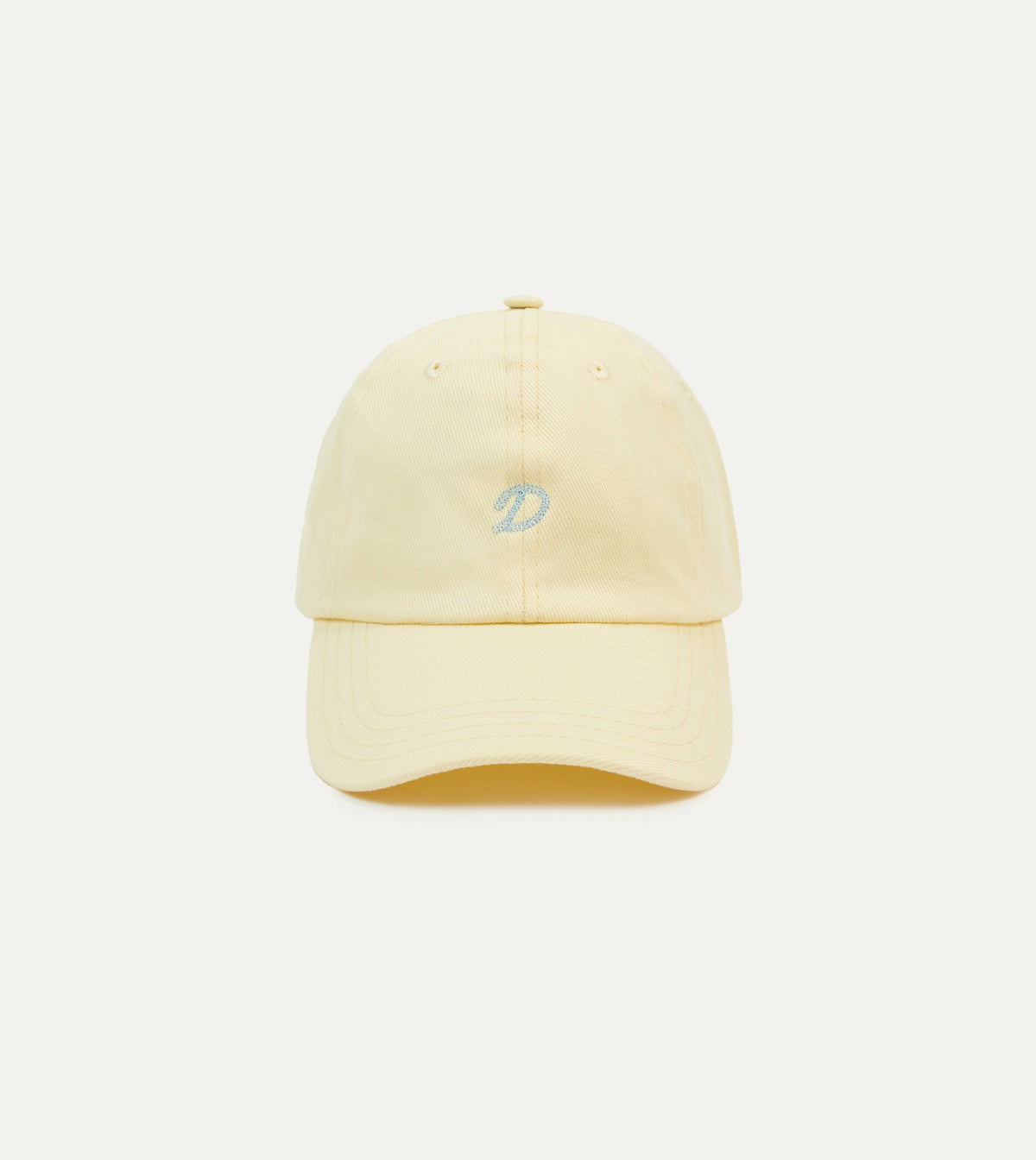 Drake's Yellow Chainstitch 'D' Cotton Twill Baseball Cap