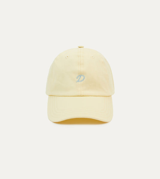 Drake's Yellow Chainstitch 'D' Cotton Twill Baseball Cap