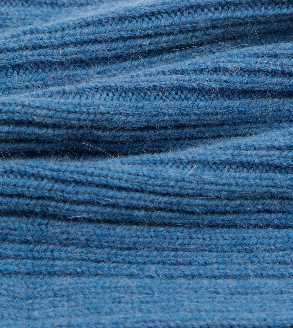Drake's Sky Blue Geelongora Ribbed Knit Cap