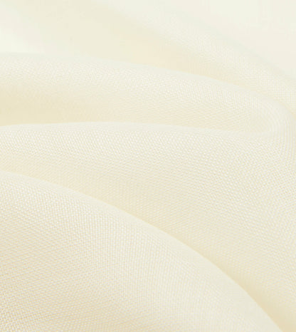 Drake's Ivory and Burgundy Shoestring Border Silk Pocket Square