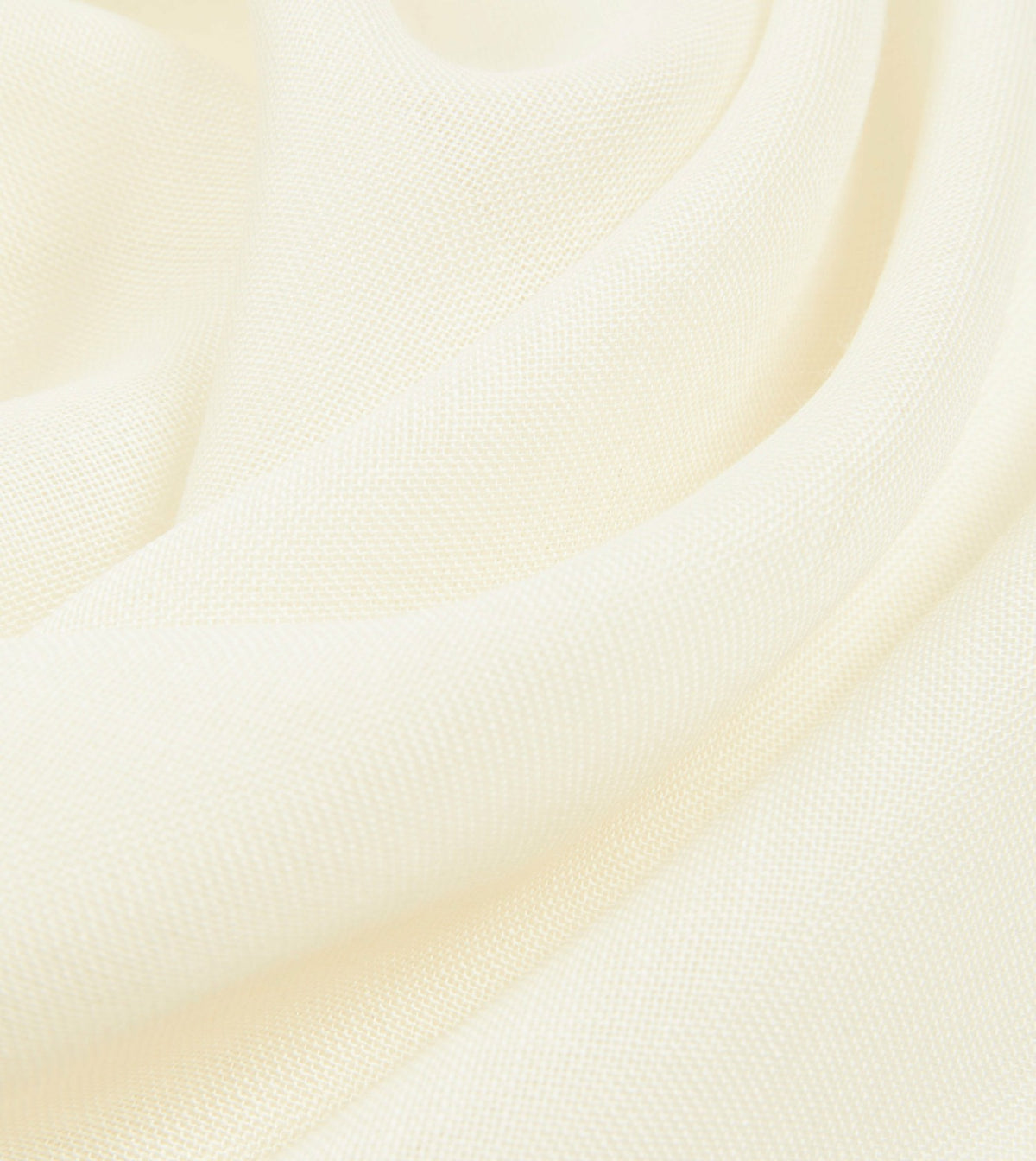 Drake's Ivory and Navy Shoestring Border Silk Pocket Square