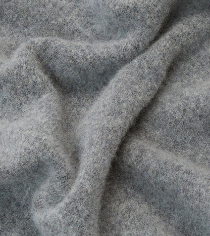 Drake's Grey Lambswool Triangle Neck Scarf
