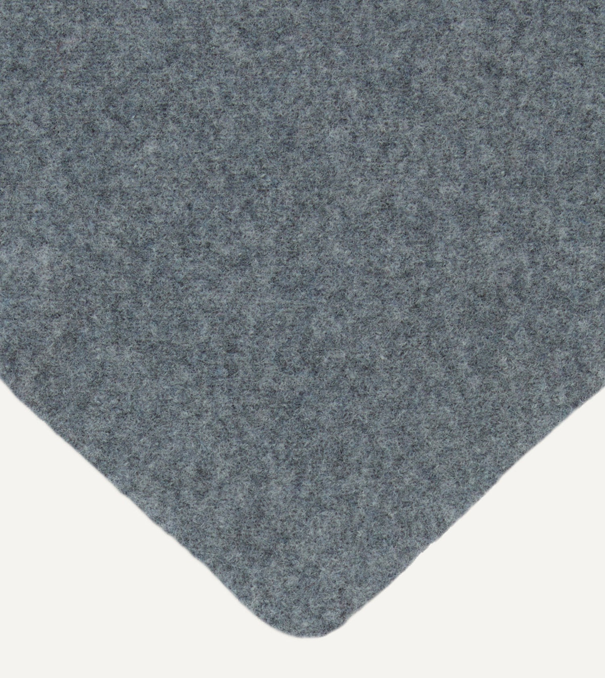 Drake's Grey Lambswool Triangle Neck Scarf