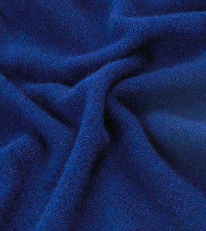Drake's Blue Lambswool Triangle Neck Scarf