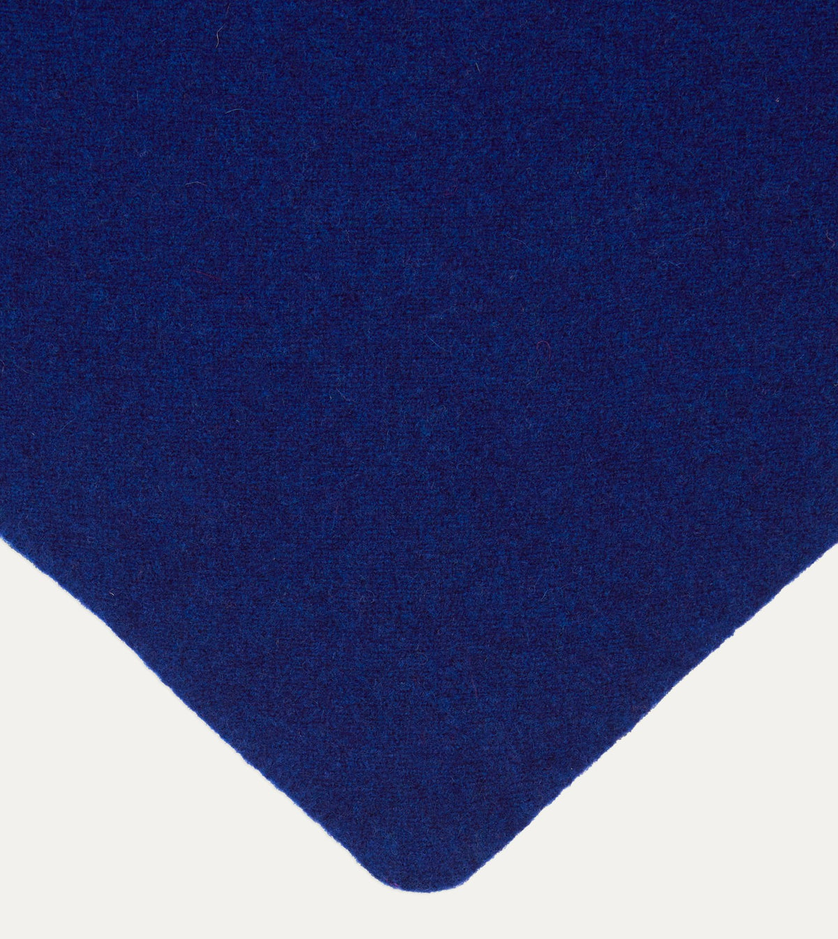 Drake's Blue Lambswool Triangle Neck Scarf