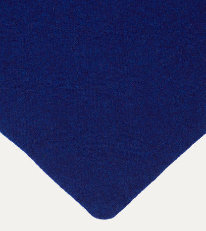 Drake's Blue Lambswool Triangle Neck Scarf