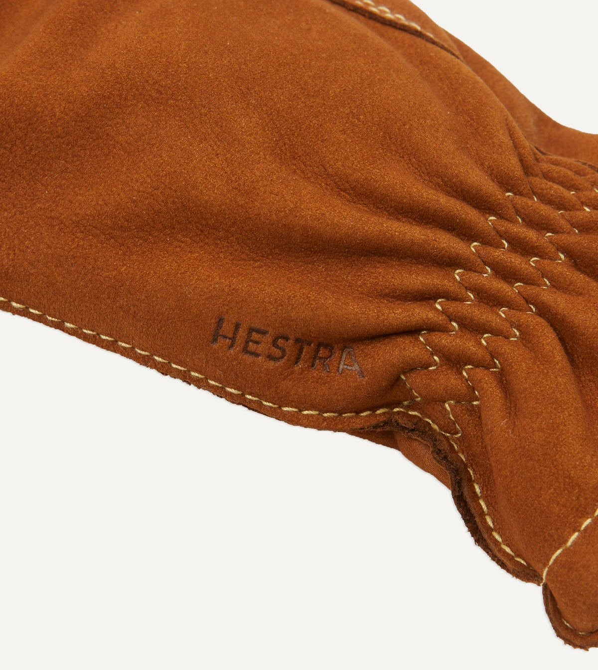 Drake's Hestra Atle Nubuck Leather Gloves with Wool Lining