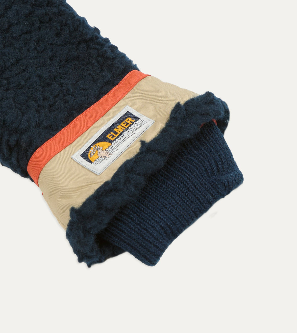 Drake's Elmer Navy Wool Pile Gloves