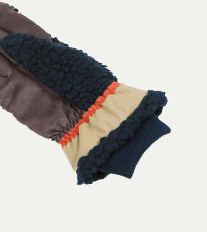 Drake's Elmer Navy Wool Pile Gloves